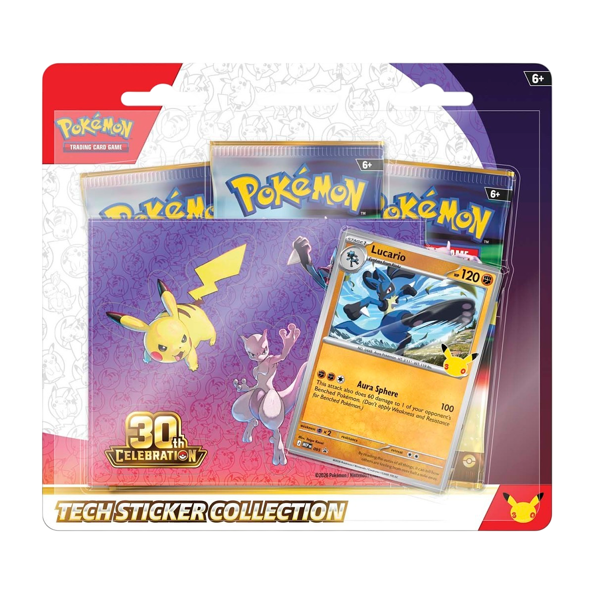 30th Celebration: Lucario Tech Sticker Collection
