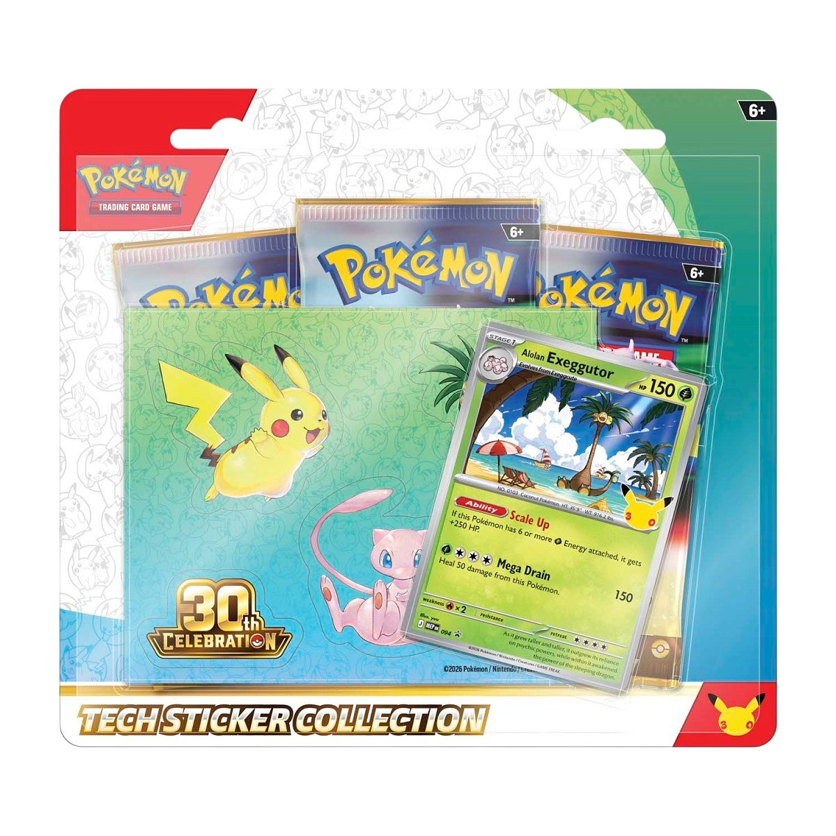 30th Celebration: Alolan Exeggutor Tech Sticker Collection