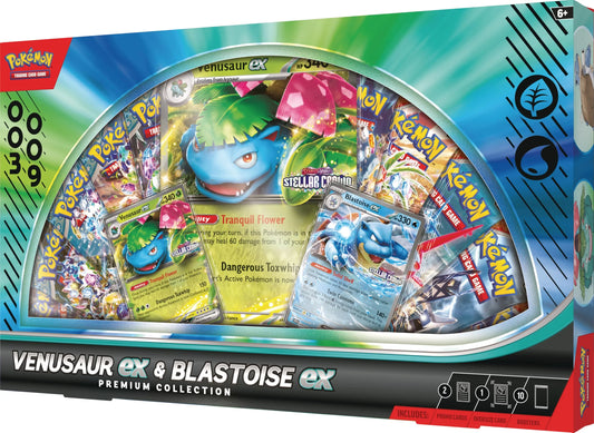 VENUSAUR EX & BLASTOISE EX PREMIUM COLLECTION