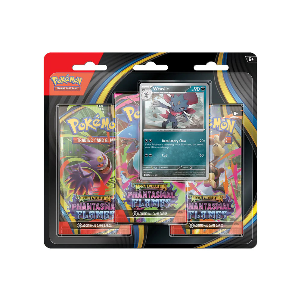 Phantasmal Flames: Weavile 3-Pack Blister
