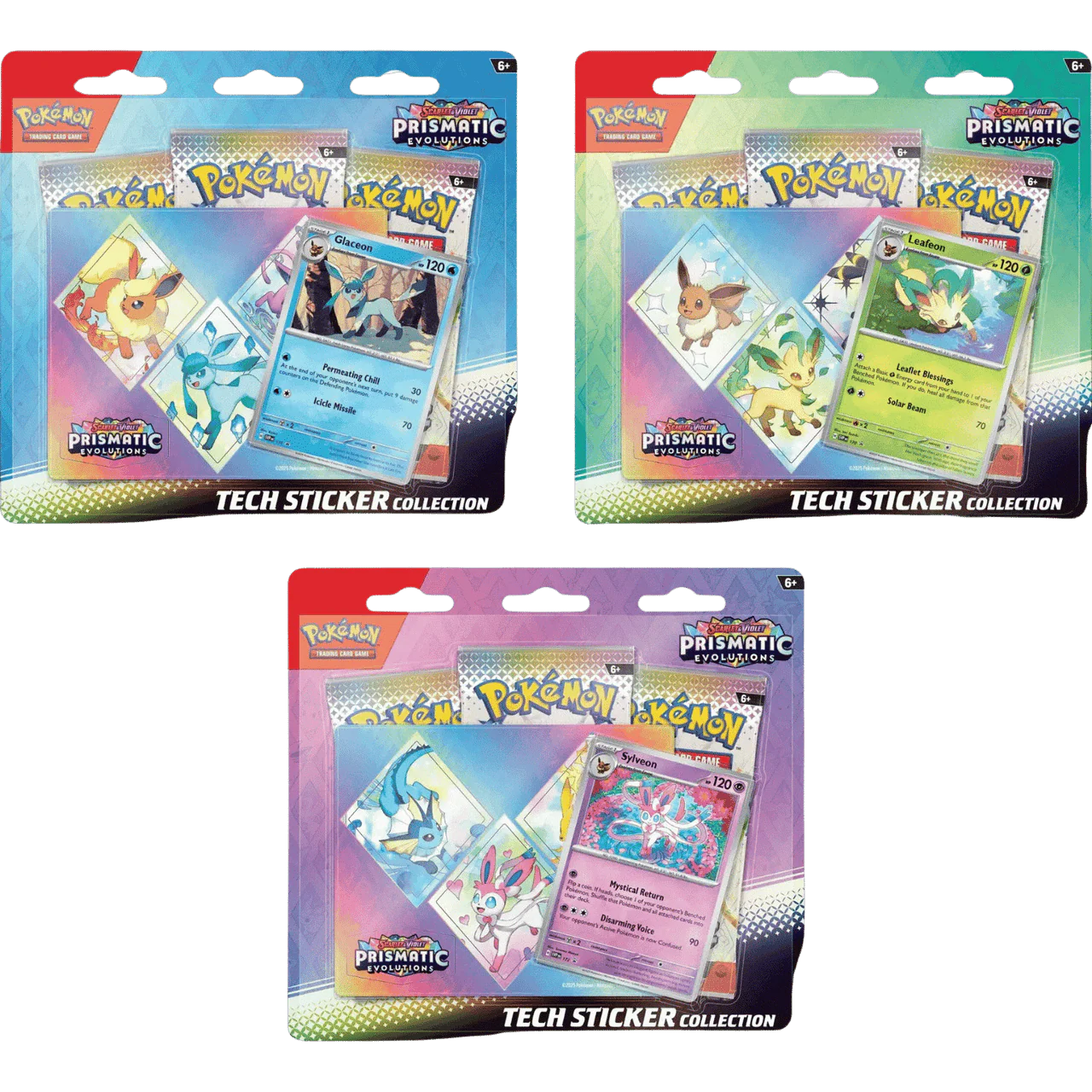 Prismatic Evolutions Tech Stickers